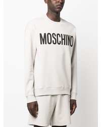 graues bedrucktes Sweatshirt von Moschino