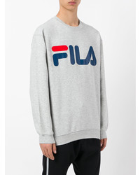 graues bedrucktes Sweatshirt von Fila