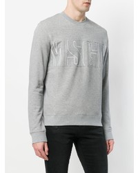 graues bedrucktes Sweatshirt von MSGM