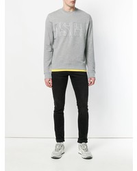 graues bedrucktes Sweatshirt von MSGM