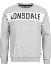 graues bedrucktes Sweatshirt von Lonsdale
