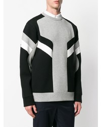 graues bedrucktes Sweatshirt von Neil Barrett