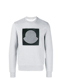 graues bedrucktes Sweatshirt von Moncler