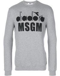 graues bedrucktes Sweatshirt von MSGM