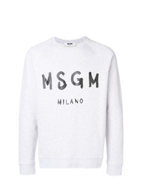 graues bedrucktes Sweatshirt von MSGM