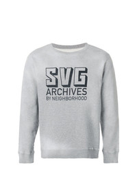 graues bedrucktes Sweatshirt von Neighborhood