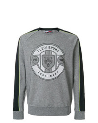graues bedrucktes Sweatshirt von Plein Sport