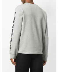 graues bedrucktes Sweatshirt von McQ Alexander McQueen