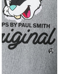 graues bedrucktes Sweatshirt von Paul Smith