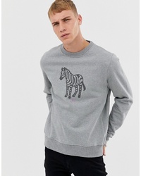 graues bedrucktes Sweatshirt von PS Paul Smith