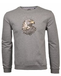 graues bedrucktes Sweatshirt von RAGMAN