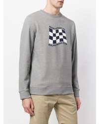 graues bedrucktes Sweatshirt von A.P.C.