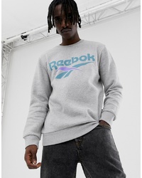 graues bedrucktes Sweatshirt von Reebok