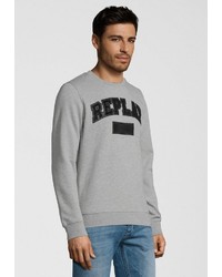 graues bedrucktes Sweatshirt von Replay