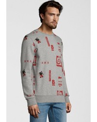 graues bedrucktes Sweatshirt von Scotch & Soda