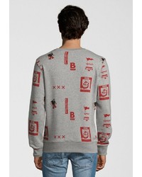 graues bedrucktes Sweatshirt von Scotch & Soda