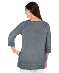 graues bedrucktes Sweatshirt von SHEEGO CASUAL