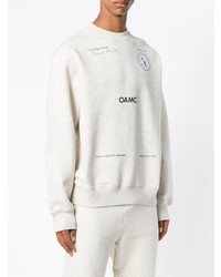 graues bedrucktes Sweatshirt von Oamc