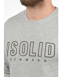 graues bedrucktes Sweatshirt von Solid