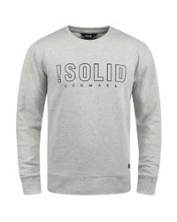 graues bedrucktes Sweatshirt von Solid