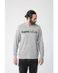 graues bedrucktes Sweatshirt von super natural