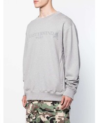 graues bedrucktes Sweatshirt von Mastermind Japan