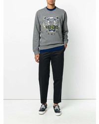 graues bedrucktes Sweatshirt von Kenzo