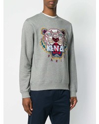 graues bedrucktes Sweatshirt von Kenzo