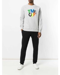 graues bedrucktes Sweatshirt von Ron Dorff