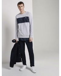 graues bedrucktes Sweatshirt von Tom Tailor Denim