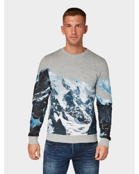 graues bedrucktes Sweatshirt von Tom Tailor