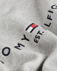 graues bedrucktes Sweatshirt von Tommy Hilfiger