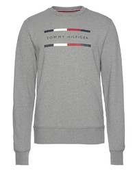 graues bedrucktes Sweatshirt von Tommy Hilfiger
