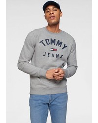 graues bedrucktes Sweatshirt von Tommy Jeans