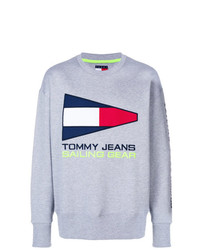 graues bedrucktes Sweatshirt von Tommy Jeans