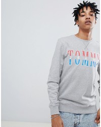 graues bedrucktes Sweatshirt von Tommy Jeans