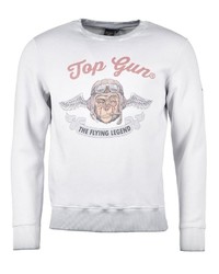 graues bedrucktes Sweatshirt von TOP GUN
