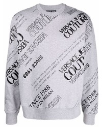 graues bedrucktes Sweatshirt von VERSACE JEANS COUTURE