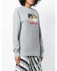 graues bedrucktes Sweatshirt von Fiorucci