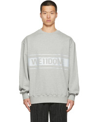 graues bedrucktes Sweatshirt von We11done