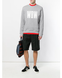 graues bedrucktes Sweatshirt von MSGM