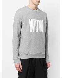 graues bedrucktes Sweatshirt von MSGM