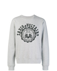 graues bedrucktes Sweatshirt von Zadig & Voltaire