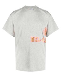 graues bedrucktes T-Shirt mit einem Rundhalsausschnitt von BEL-AIR ATHLETICS