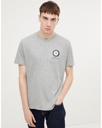 graues bedrucktes T-Shirt mit einem Rundhalsausschnitt von Ben Sherman