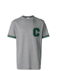 graues bedrucktes T-Shirt mit einem Rundhalsausschnitt von CK Calvin Klein