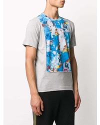 graues bedrucktes T-Shirt mit einem Rundhalsausschnitt von Comme Des Garcons SHIRT