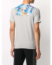 graues bedrucktes T-Shirt mit einem Rundhalsausschnitt von Comme Des Garcons SHIRT