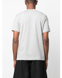 graues bedrucktes T-Shirt mit einem Rundhalsausschnitt von Comme Des Garcons SHIRT