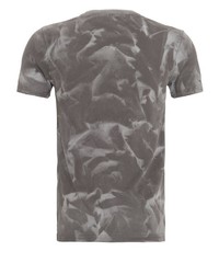 graues bedrucktes T-Shirt mit einem Rundhalsausschnitt von DANIEL DAAF